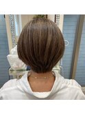 20代30代40代くびれ似合わせ白髪ぼかしアースカラー
