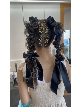 ユニ バイ マグ 長野店(Uni.by Mag) 大人気20代30代◎結婚式成人式卒業式ツインテール編みおろし