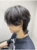 ニュアンスパーマ 毛流れパーマ ショートウルフ