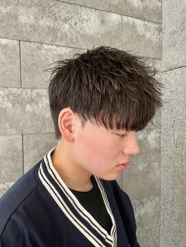 ニアウ 伊勢崎連取店(Niau) メンズマッシュツイストスパイラルパーマ