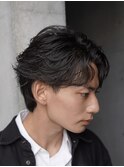 原宿フェザーパーマ毛流れセンターパートフェザーショート30代　