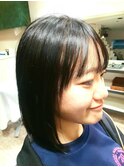 切りっぱなしボブ