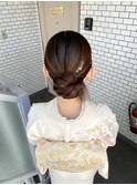 訪問着ヘア　着物ヘア　アップヘア　カチモリヘア