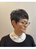 くせ毛を楽しむベリーショート×ニューヨークドライカット