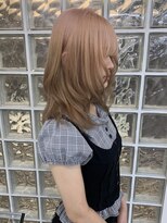 ペレ アネックス 大阪梅田茶屋町店(PELE ANNEX)&nbsp;くびれヘア/アプリコットオレンジ/ハイライトカラー/梅田