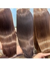 低ダメージと圧倒的なツヤと潤いを兼ね備えた自慢の髪質改善ストレート♪