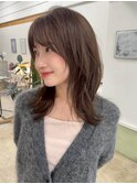 大人可愛いハッシュカット/くびれレイヤー/ココアグレージュ1