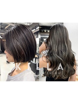 白髪のお悩みは白髪ぼかしハイライト/ダブルカラーで解決*髪と頭皮に優しいグレイカラー脱白髪染めをご提案