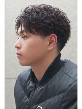 にもう メンズハードフェザー/強め/パーマ