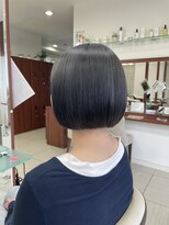 エーデル(EDEL) カット+ブリーチカラー【ボブカット+アッシュグレー】