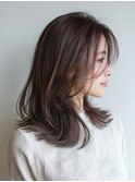 栄　髪質改善　　美髪　艶髪　柔らかセミロング
