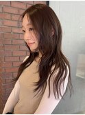 赤み消し透明感カラーダブルカラーレイヤーカット2wayバング