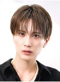 ツーブロックリクルートセンターパートニュアンスパーマ