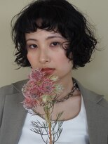 ユノ(juno)&nbsp;【中目黒】黒髪レイヤーボブパーマミニボブパーマくるくるパーマ