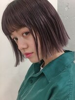 ブルーフェーセス 表参道(blue faces)&nbsp;『bluefaces』 スモーキーラベンダーピンク×ミニボブ