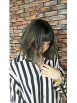 キーマン(KEYMAN)&nbsp;【かわいくなる】前下がりロブ+ハイライト+イルミナカラー