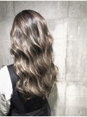 人気No.1☆外国人風ハイライト☆ミルキーグレージュ☆