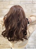 ロングヘア×チョコレートミルクティー