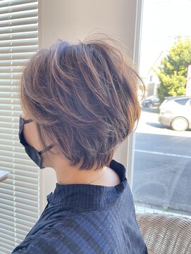 ヘアーデザイン シーベル(HAIR DESIGN SEA BELLE) 大人可愛い30代40代50代前下がりショート丸みショート