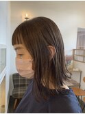 切りっぱマロンベージュ