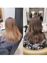 ディッシュ 五反田(dish)&nbsp;白髪染め/チャコールグレー/レイヤーカット☆五反田美容院