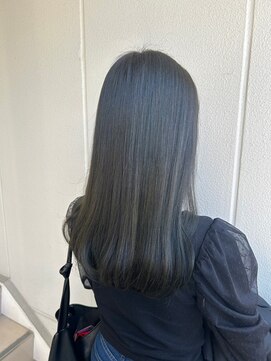 ガリカ シーム(Gallica/SEAM) 【桑原雪音】透け感暗髪ダークグレージュ/地毛風カラー<原宿>