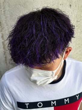 ルースト 渋谷店(ROOST) ツイスパパープルハイライト