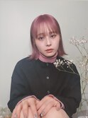 【lil.】シアーピンク ロブ イメチェン 似合わせカット