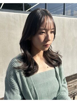 イキプラスディードットログ 大和八木駅前店(ikii+D.Log) 韓国レイヤー 暗髪 黒髪 韓国ヘア レイヤーカット 大和八木