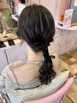 大人かわいいヘアアレンジ20代30代40代☆髪質改善☆Pink行徳駅 