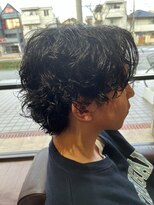ディスパッチヘアー 甲子園店(DISPATCH HAIR) センターパート 強めパーマ