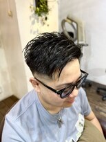 クラウドヘアー CLOUD HAIR&nbsp;アップバングショート【ツーブロック刈り上げ黒髪短髪】