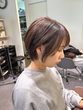 スイ(suiw) ショートボブ☆ブリーチなしミルクティーベージュ【suiw】昭和町