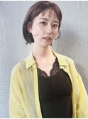 【morio】浦和　ベージュ　ショートバング　キュート　ショート