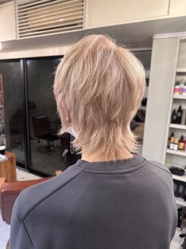 リズム(RHYTHM) ショートウルフ×ホワイトベージュ