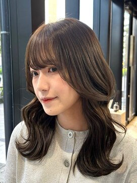 ジアン バイ ミルボン 西宮ガーデンズプラス(GIEN by milbon) ブリーチなし透明感グレージュ／くびれヘア