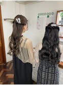 姉妹お揃いのアレンジ