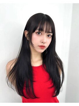 アマトウキョウ アユンチェ(AMA TOKYO×AYUNCHE) 前髪顔まわり韓国ヘアレイヤーカットサイドバンク2wayバンク韓国