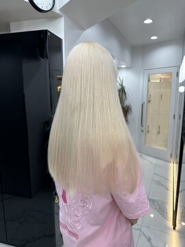 ラピス 渋谷本店(Lapis) ホワイトブロンド/シールエクステ/髪質改善/レイヤーカット