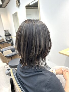 トト 船橋店(toto.) ◇ココアベージュ小顔オリーブグレークラゲヘアーショート[船橋]