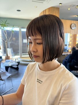 ヘアラウンジ アングゥ(hair lounge ungu) ショートバング×ミニボブ