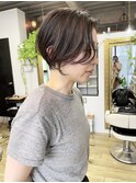NUDE30代40代ハンサムショート前髪なしショート大人ショートボブ