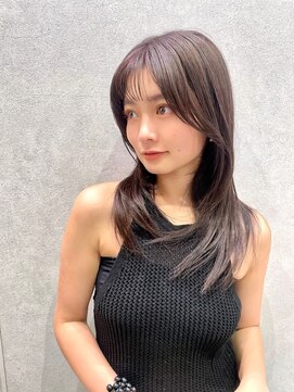 アッシュ 中野店(Ash) イメチェン/似合わせカット/フルバング／レッドブラウン/中野