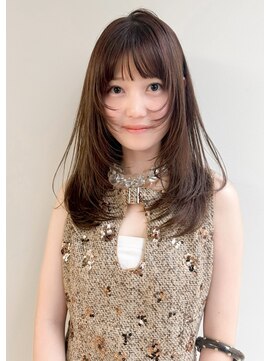 ボタン テンジン(VOTAN tenjin) 【votan_はまひ】レイヤーカット/ブラウンカラー/顔まわりカット