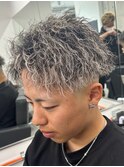 縦落ちツイスト×ホワイトメッシュ