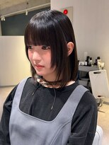 アム(amu) 顔まわりレイヤー/レイヤーボブ/ぱっつん前髪