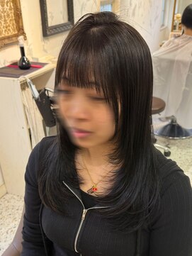 サンバイセライロ 千葉(SAN. by celilo) 顔まわりレイヤー*シアーブラック/千葉駅/MINA