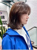 ミルクティーブロンド/ワンホンレイヤーカット/横浜
