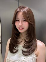 サンドイエナ 横浜店(sand yena)&nbsp;大人可愛いワンカールミディアムレイヤー