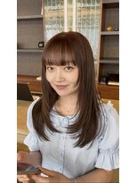 ワン 町田(ONE)&nbsp;ハッシュカット/ロングレイヤー/ミントカラー　町田